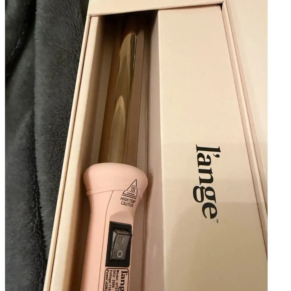 L’ange Ondulé 25mm Titanium Curling Wand Blush Pink Rose Gold w/ Box